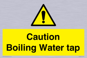 Caution Boiling Water Tap